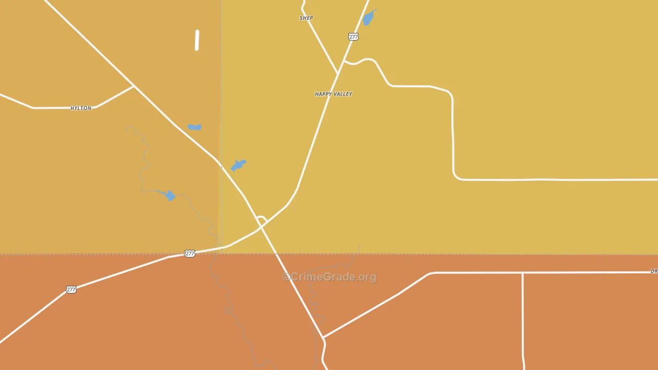 79566, TX Map of Theft Rates