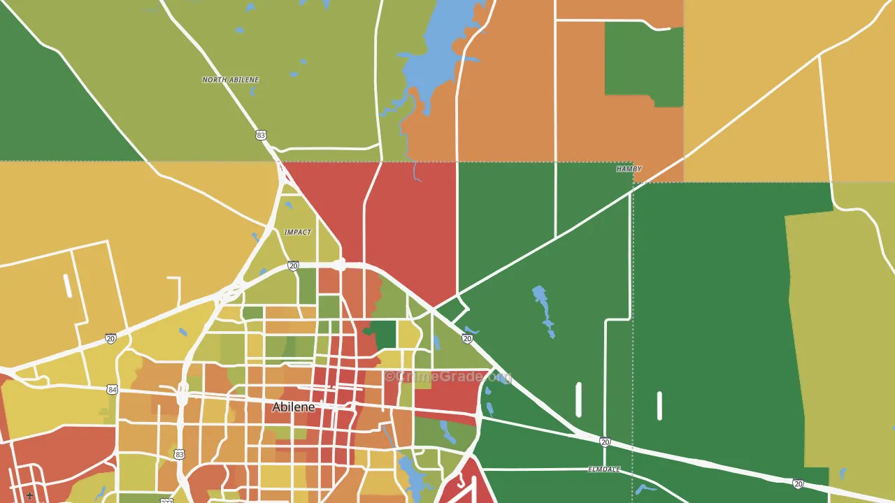 79601, TX Map of Theft Rates