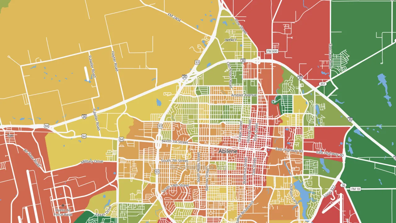 79603, TX Map of Theft Rates