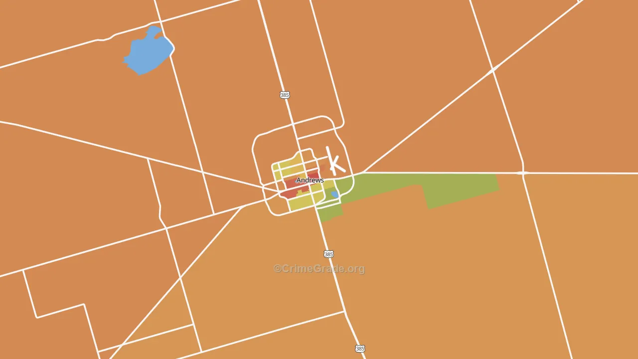 79714, TX Map of Theft Rates