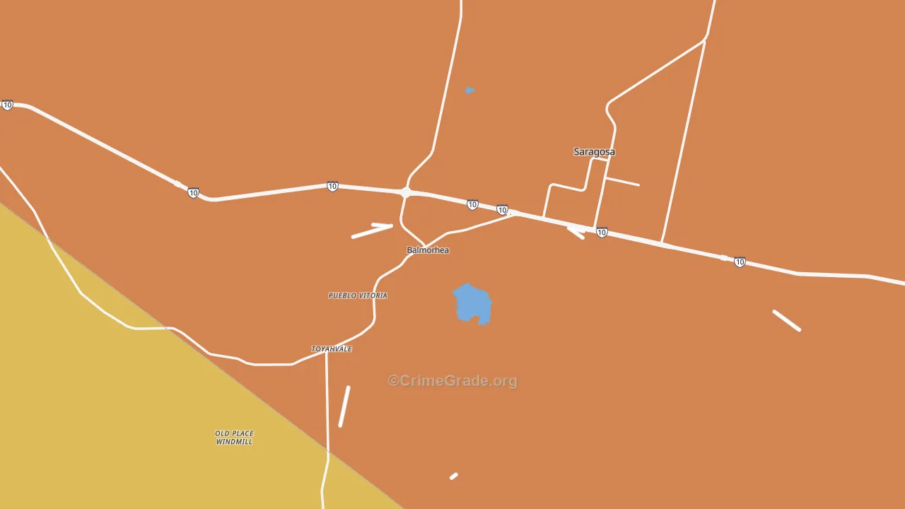 79718, TX Map of Theft Rates