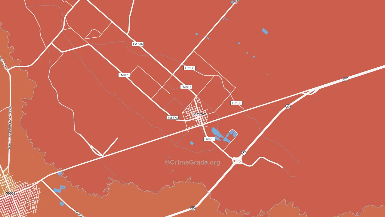 79719, TX Map of Theft Rates