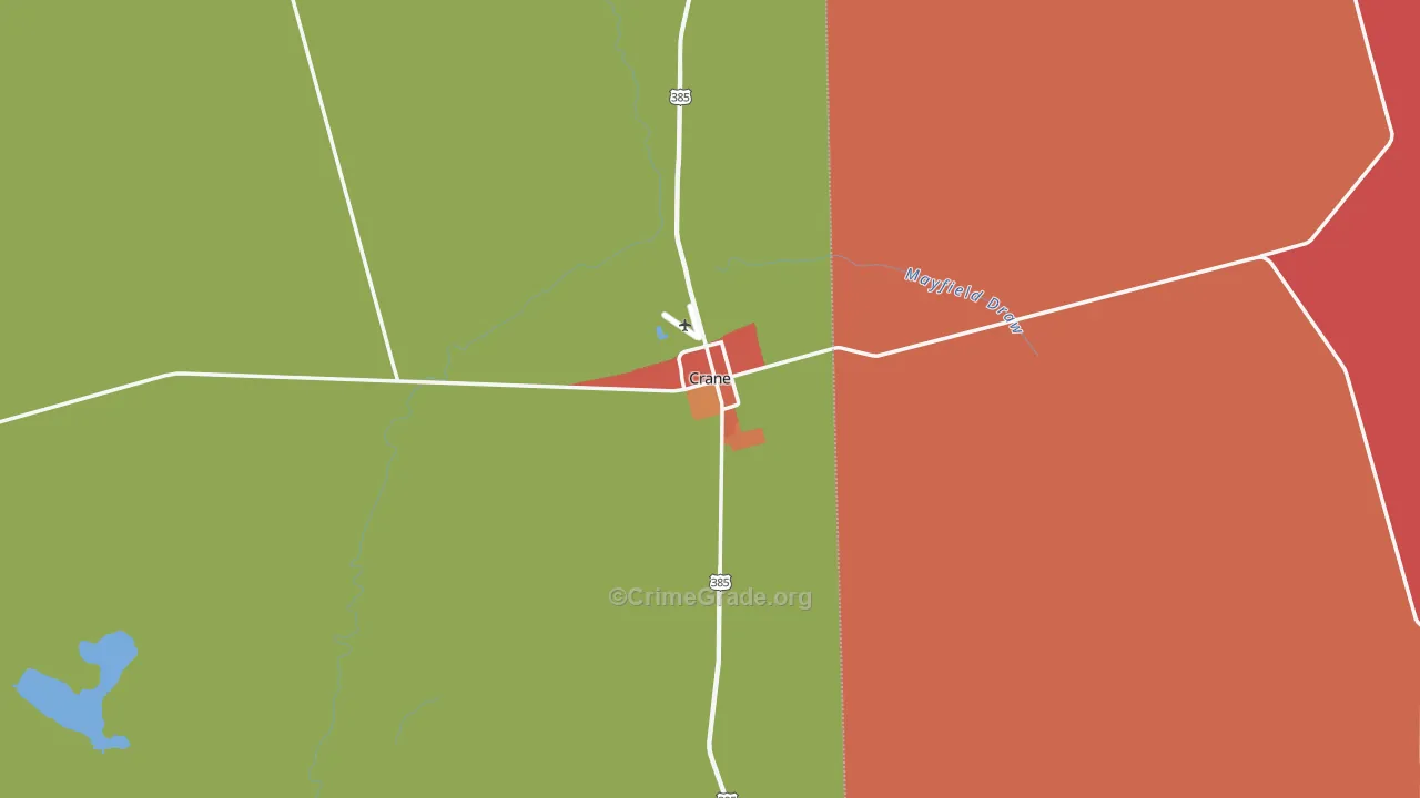 79731, TX Map of Theft Rates