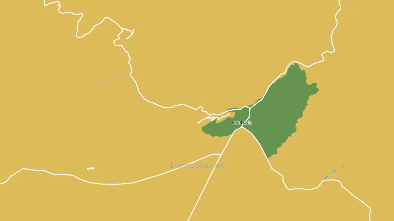 79734, TX Map of Theft Rates