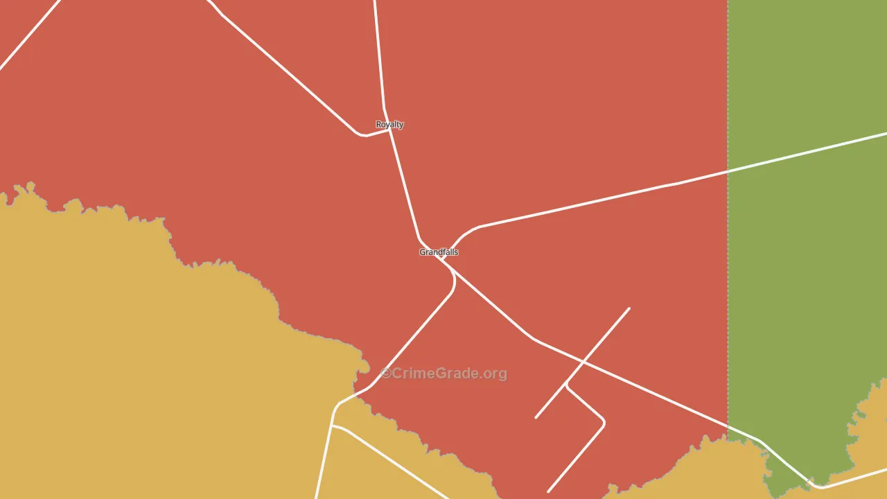 79742, TX Map of Theft Rates