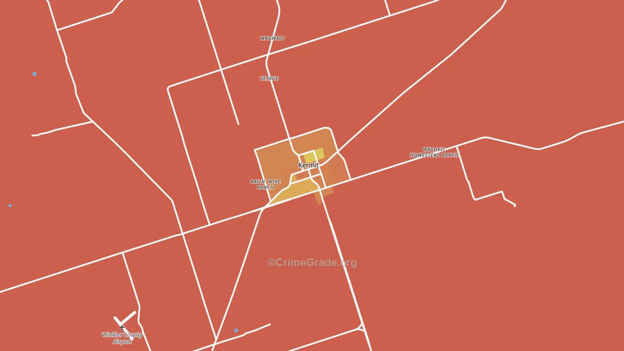79745, TX Map of Theft Rates