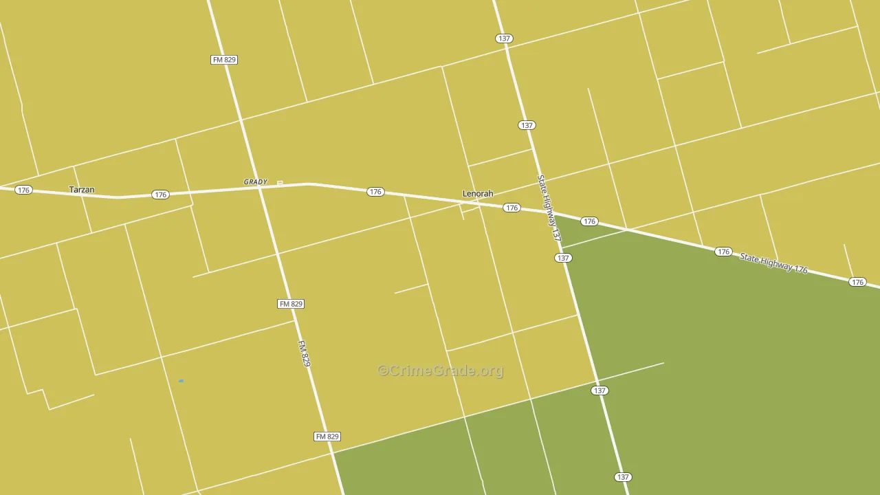 79749, TX Map of Theft Rates