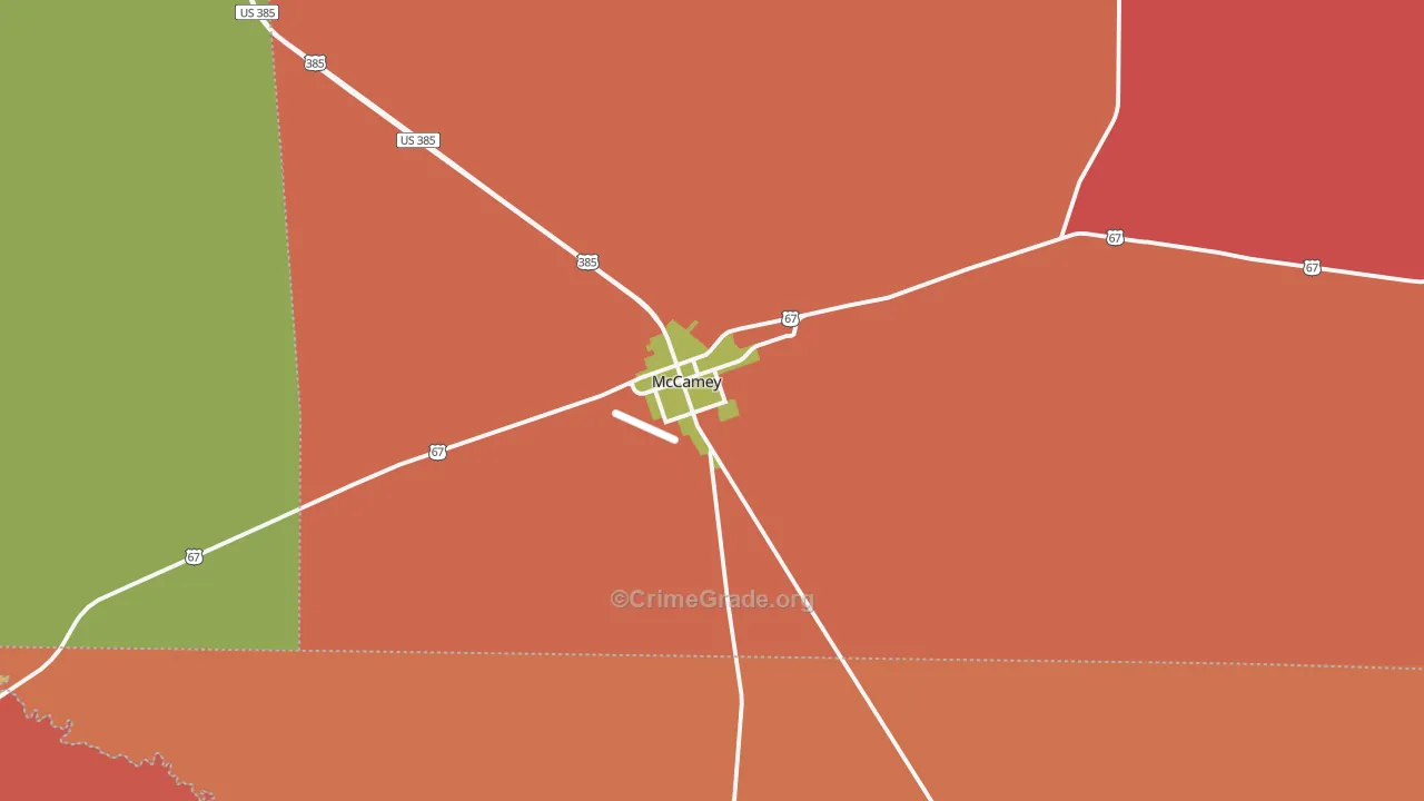 79752, TX Map of Theft Rates