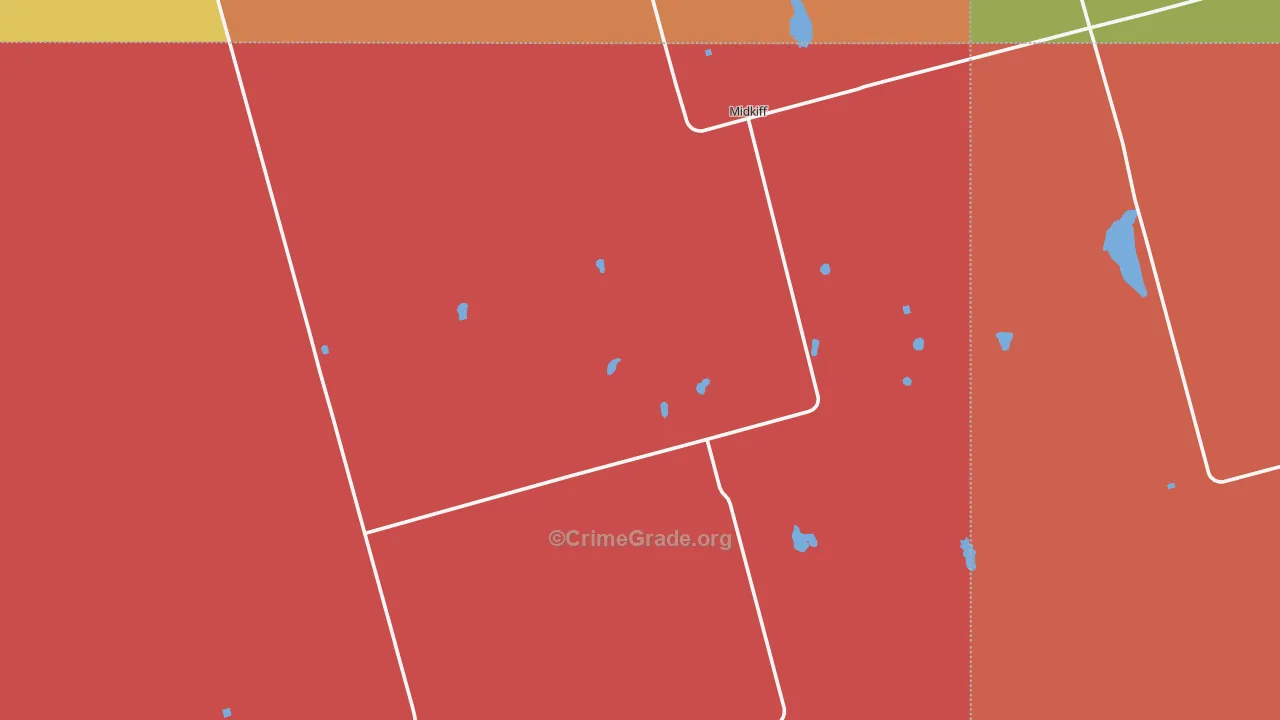 79755, TX Map of Theft Rates