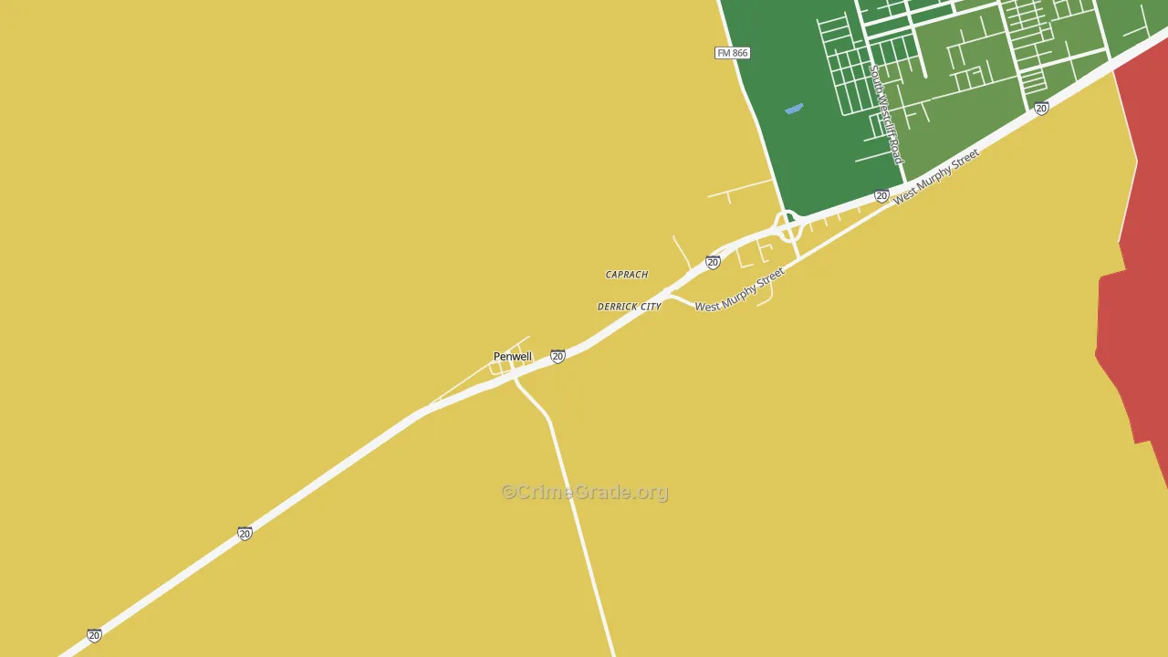 79776, TX Map of Theft Rates