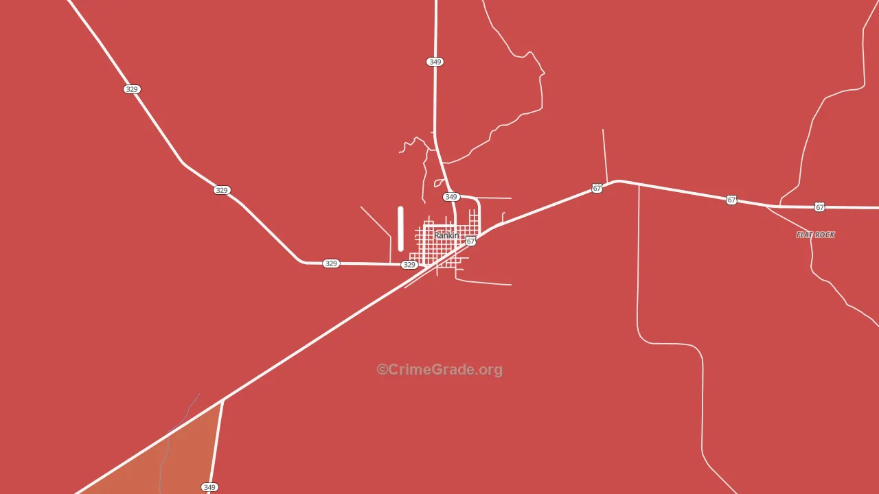 79778, TX Map of Theft Rates