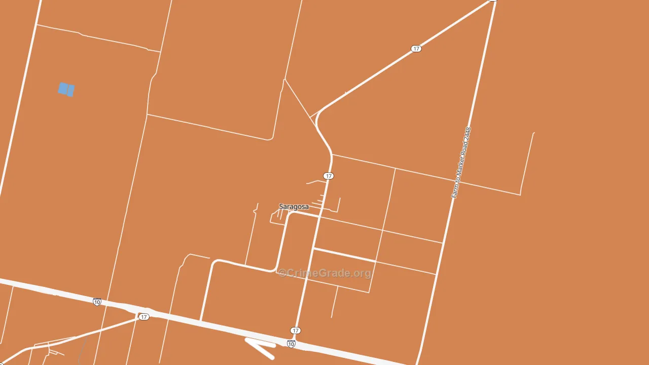 79780, TX Map of Theft Rates