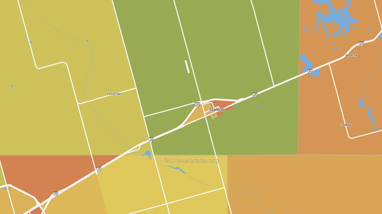 79782, TX Map of Theft Rates
