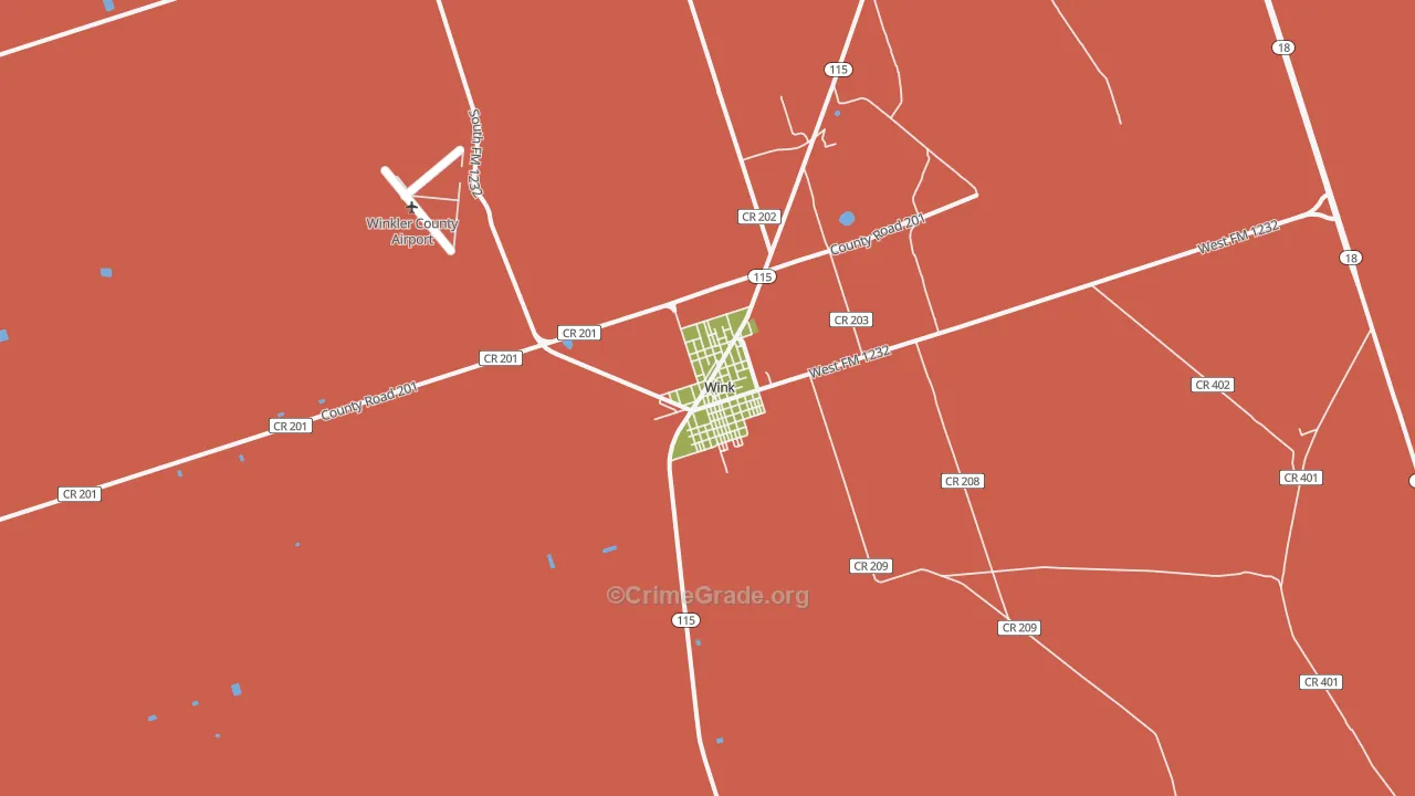 79789, TX Map of Theft Rates
