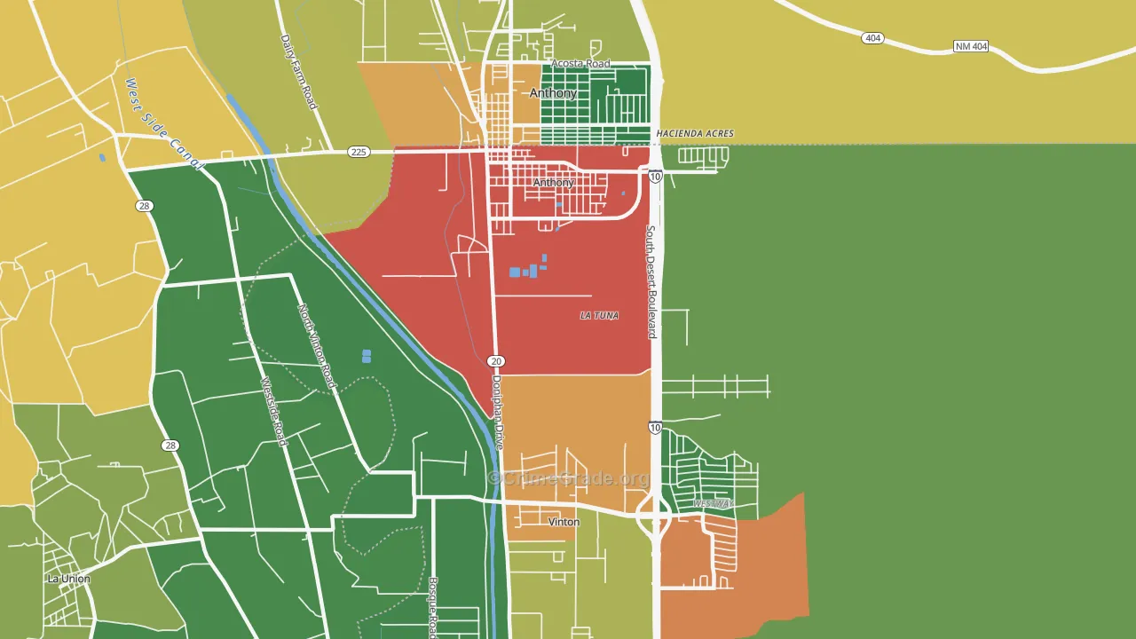 79821, TX Map of Theft Rates