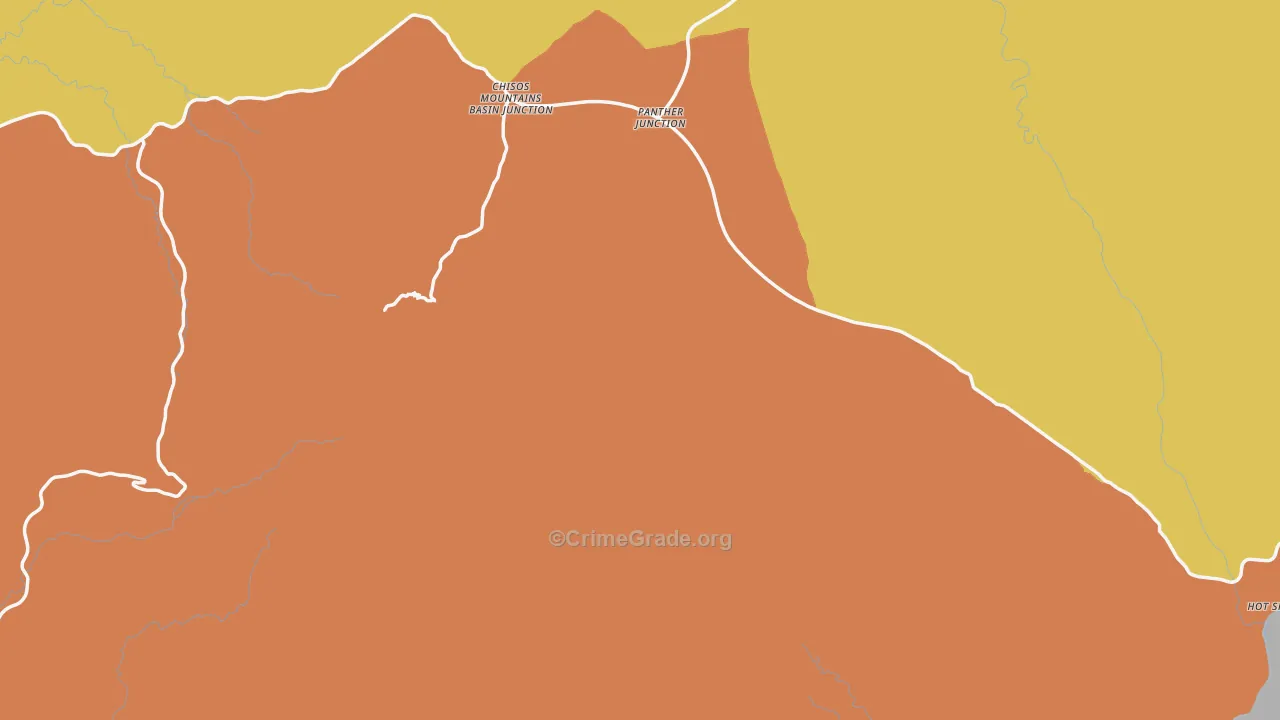 79834, TX Map of Theft Rates