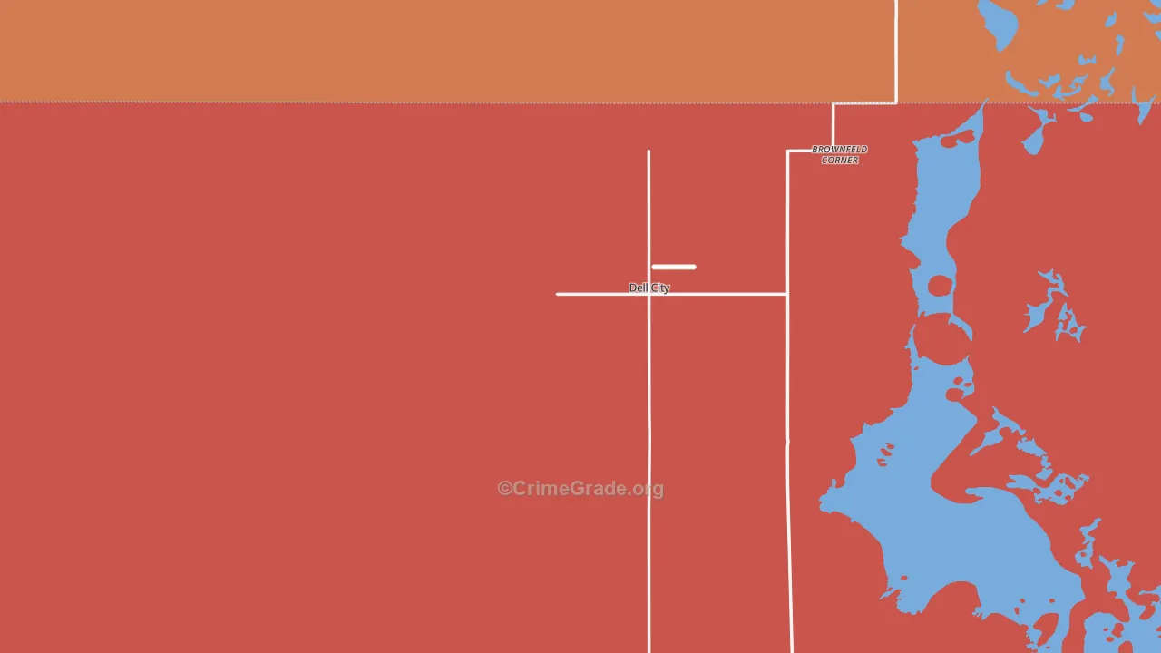 79837, TX Map of Theft Rates