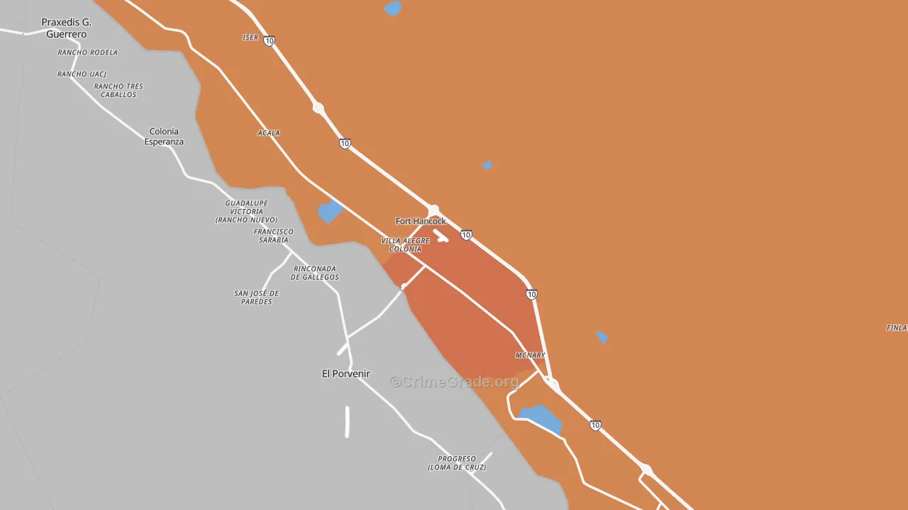 79839, TX Map of Theft Rates