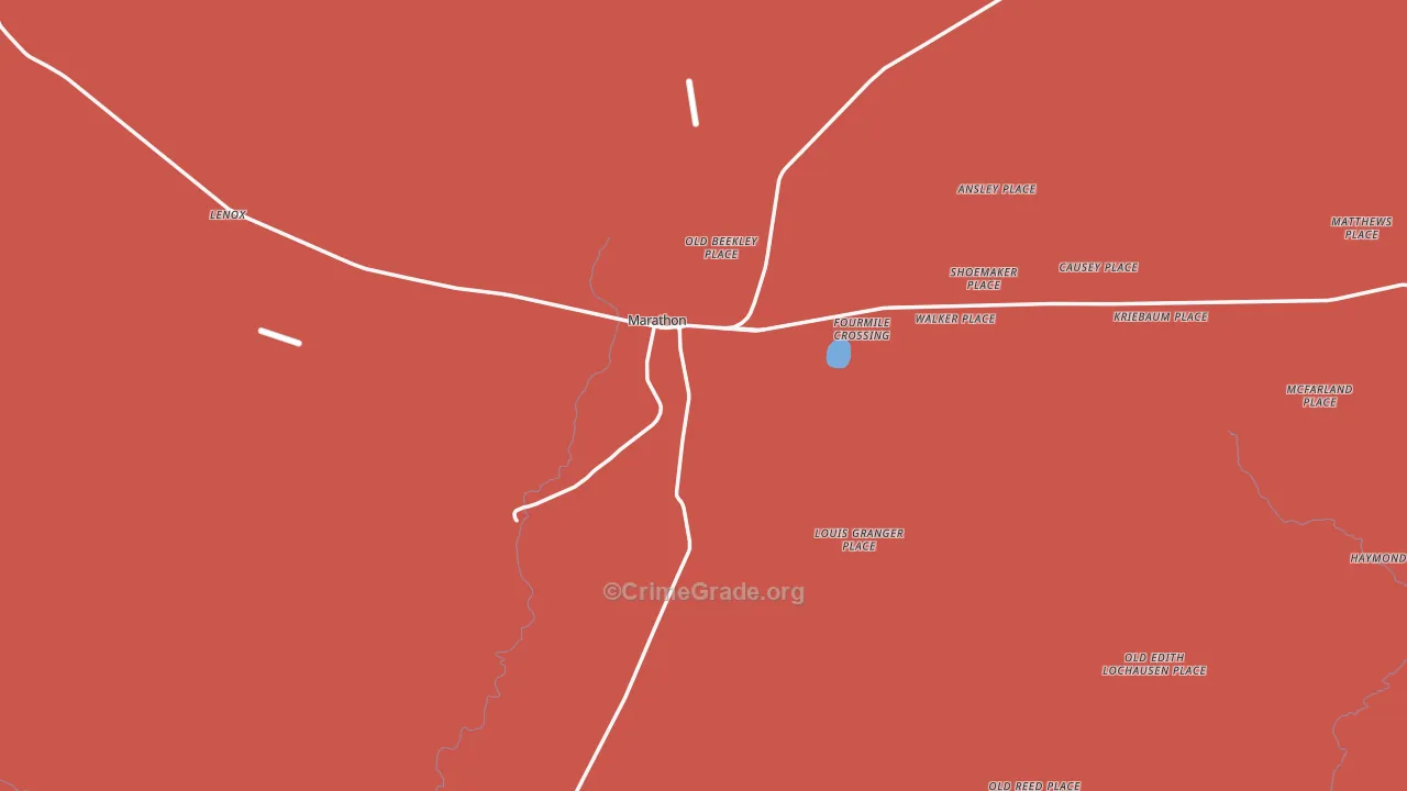 79842, TX Map of Theft Rates