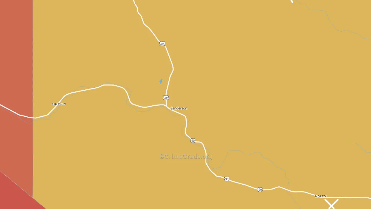 79848, TX Map of Theft Rates
