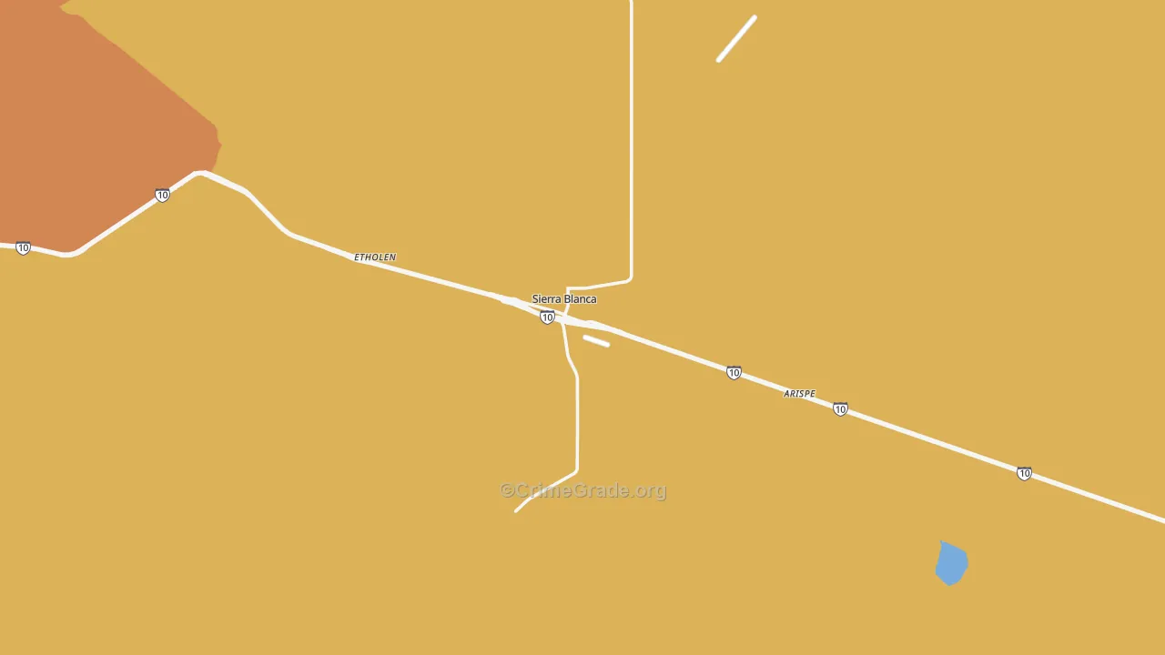 79851, TX Map of Theft Rates
