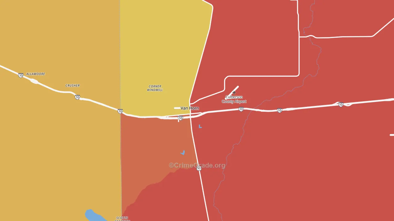 79855, TX Map of Theft Rates
