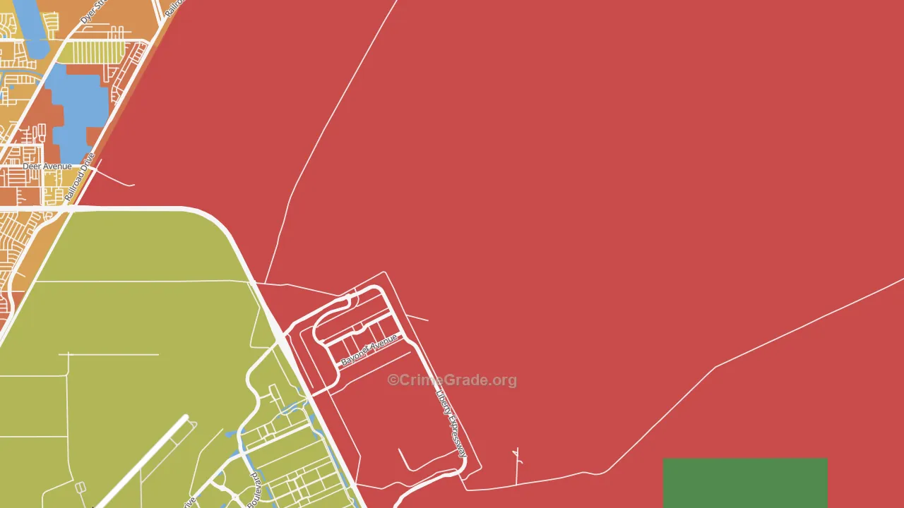79916, TX Map of Theft Rates