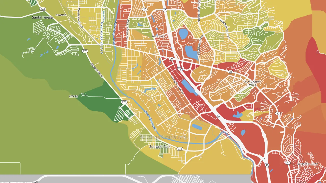 79922, TX Map of Theft Rates