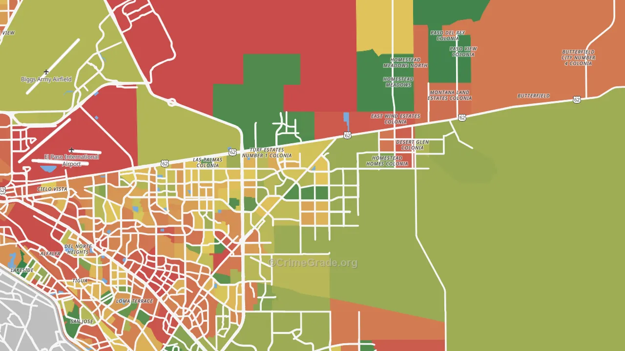 79938, TX Map of Theft Rates