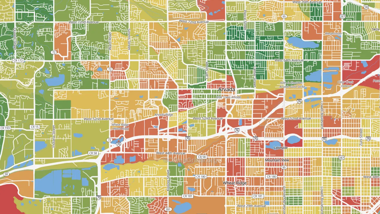 80002, CO Map of Theft Rates