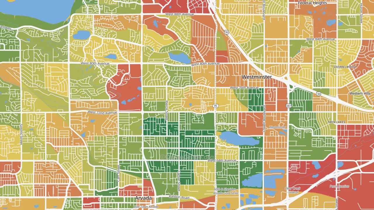 80003, CO Map of Theft Rates