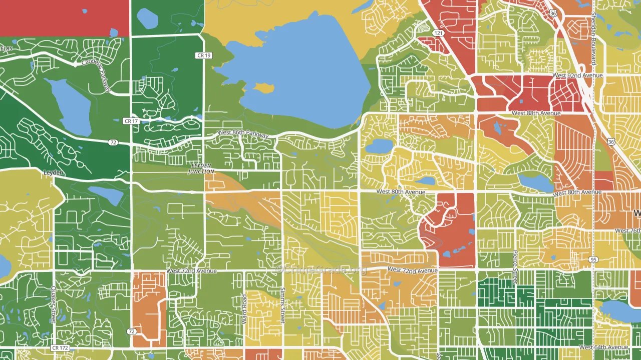 80005, CO Map of Theft Rates