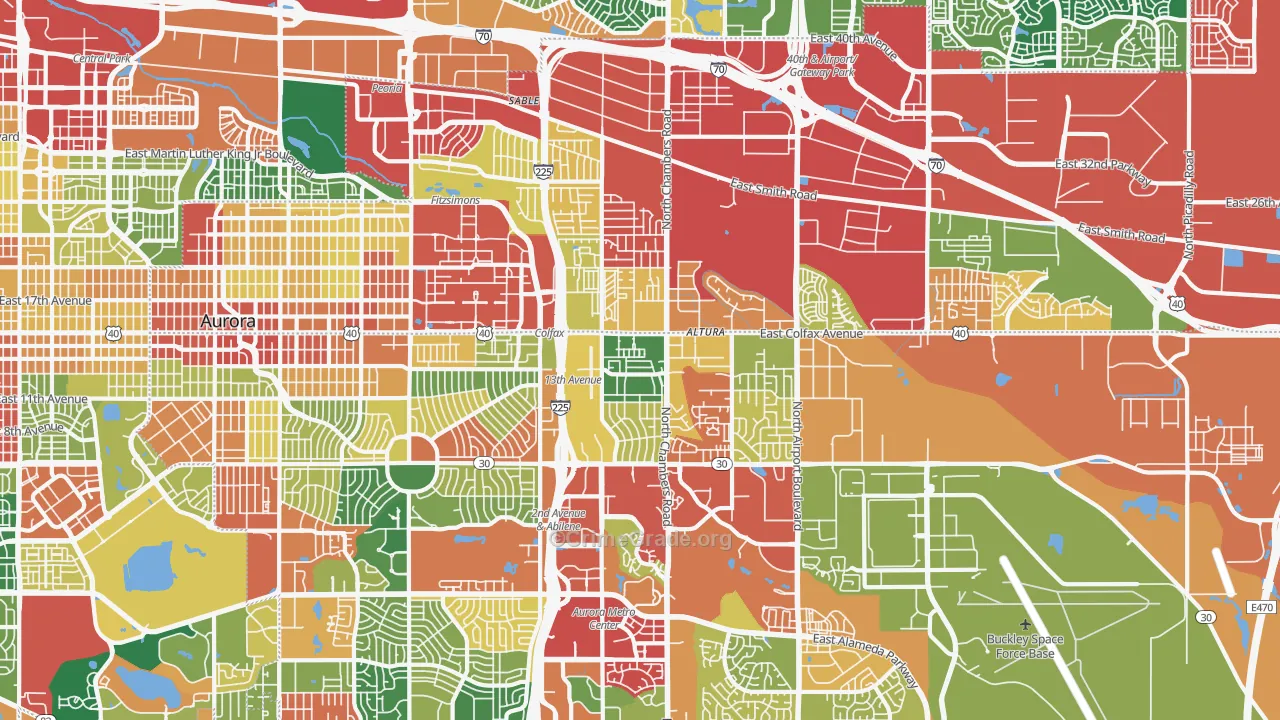 80011, CO Map of Theft Rates