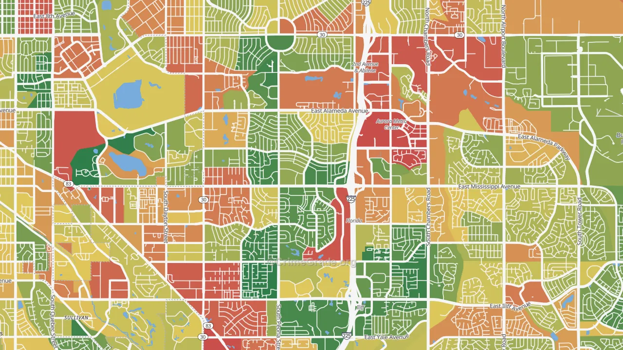 80012, CO Map of Theft Rates