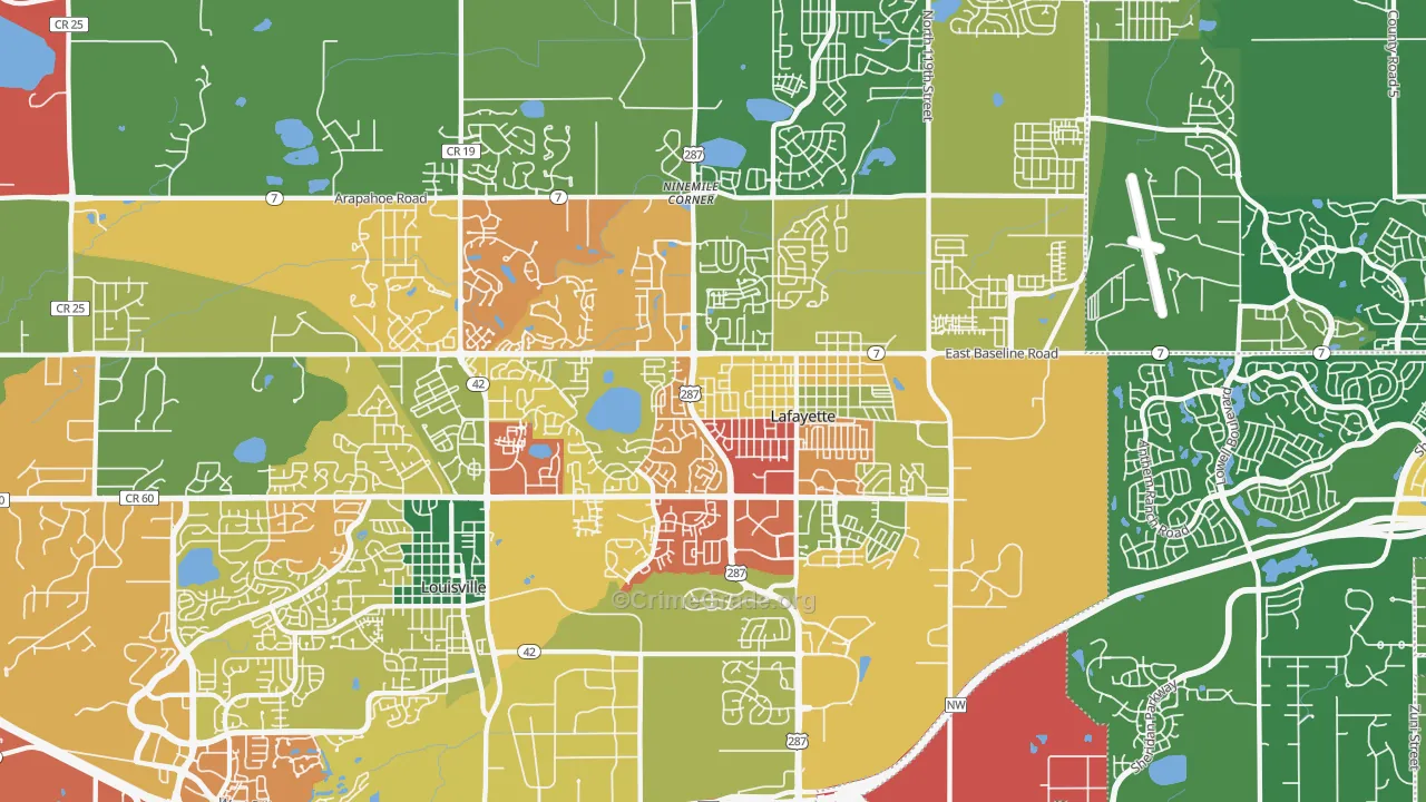 80026, CO Map of Theft Rates
