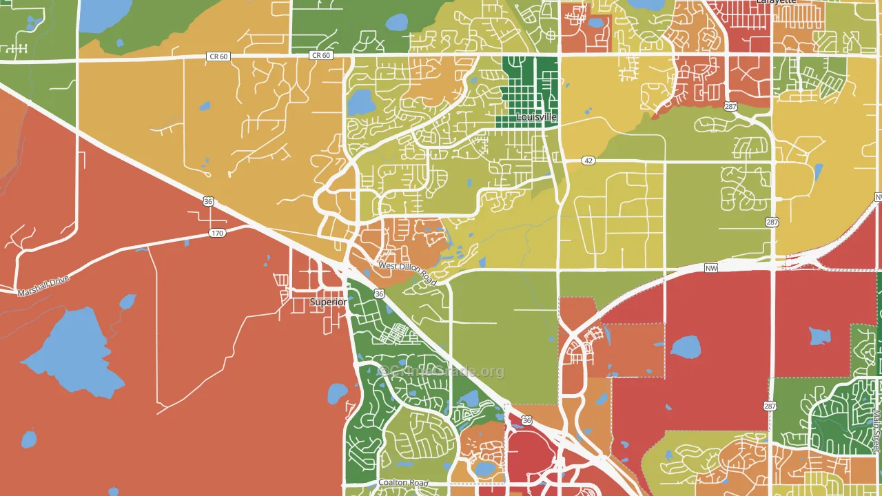80027, CO Map of Theft Rates