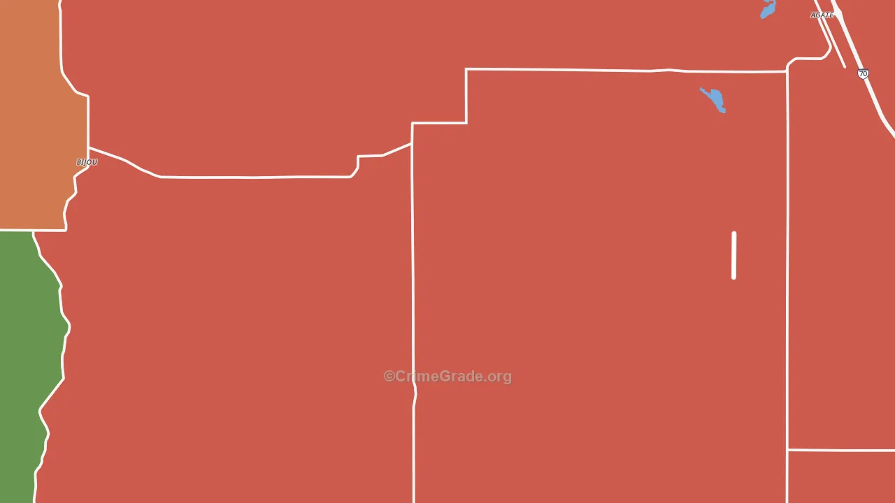 80101, CO Map of Theft Rates