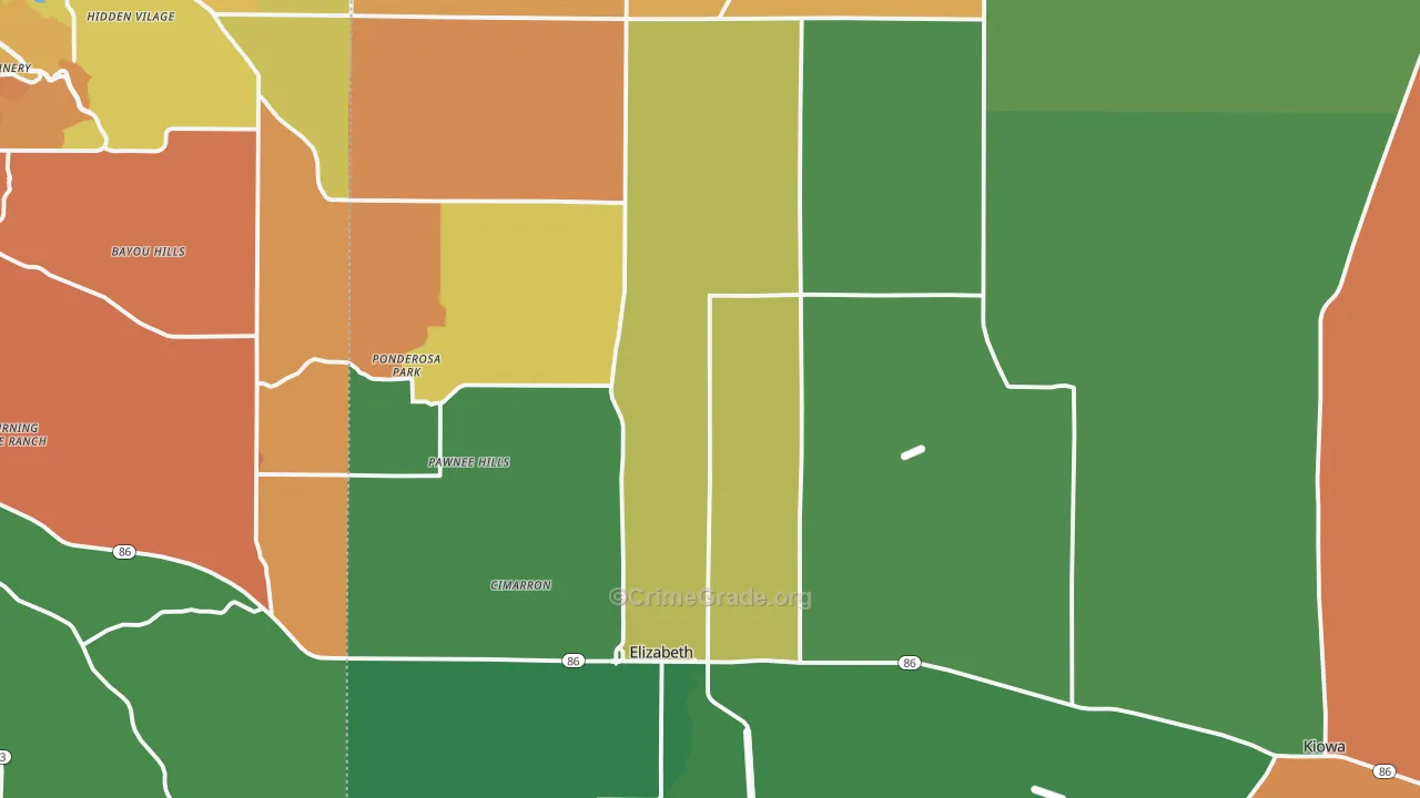 80107, CO Map of Theft Rates