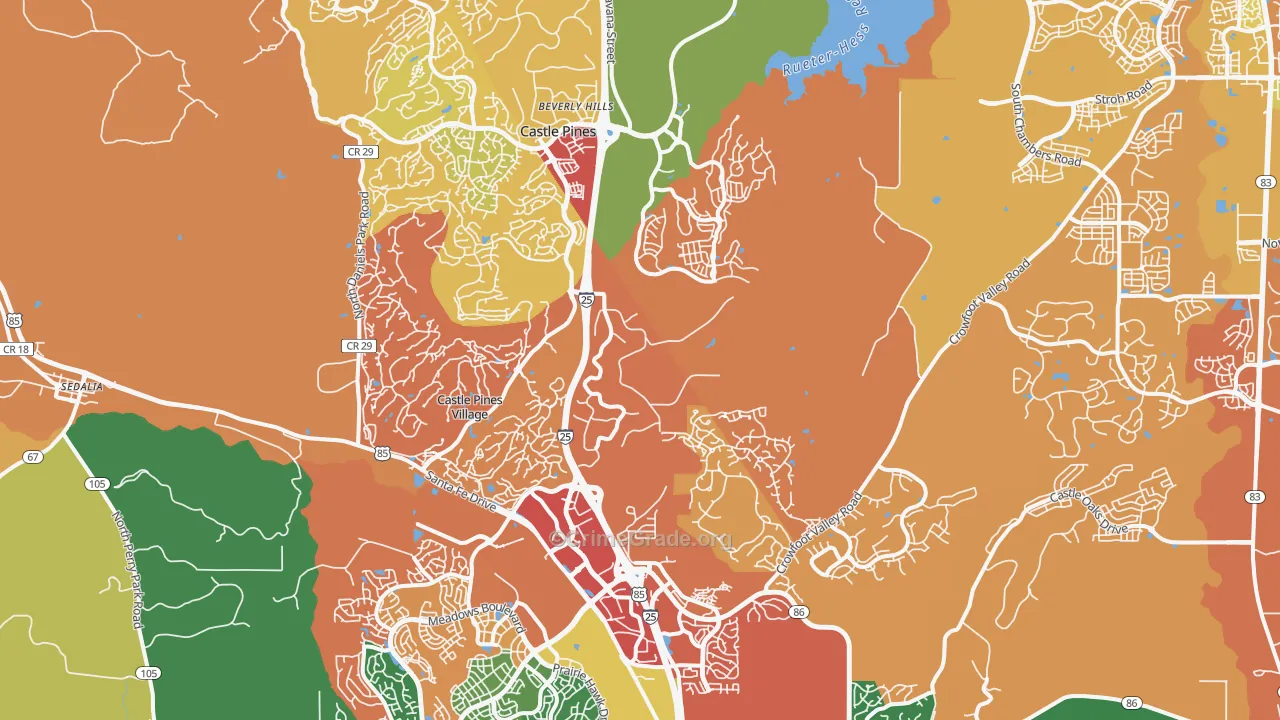 80108, CO Map of Theft Rates