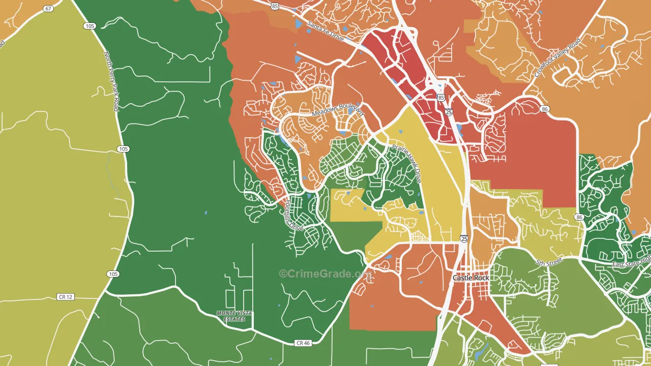 80109, CO Map of Theft Rates