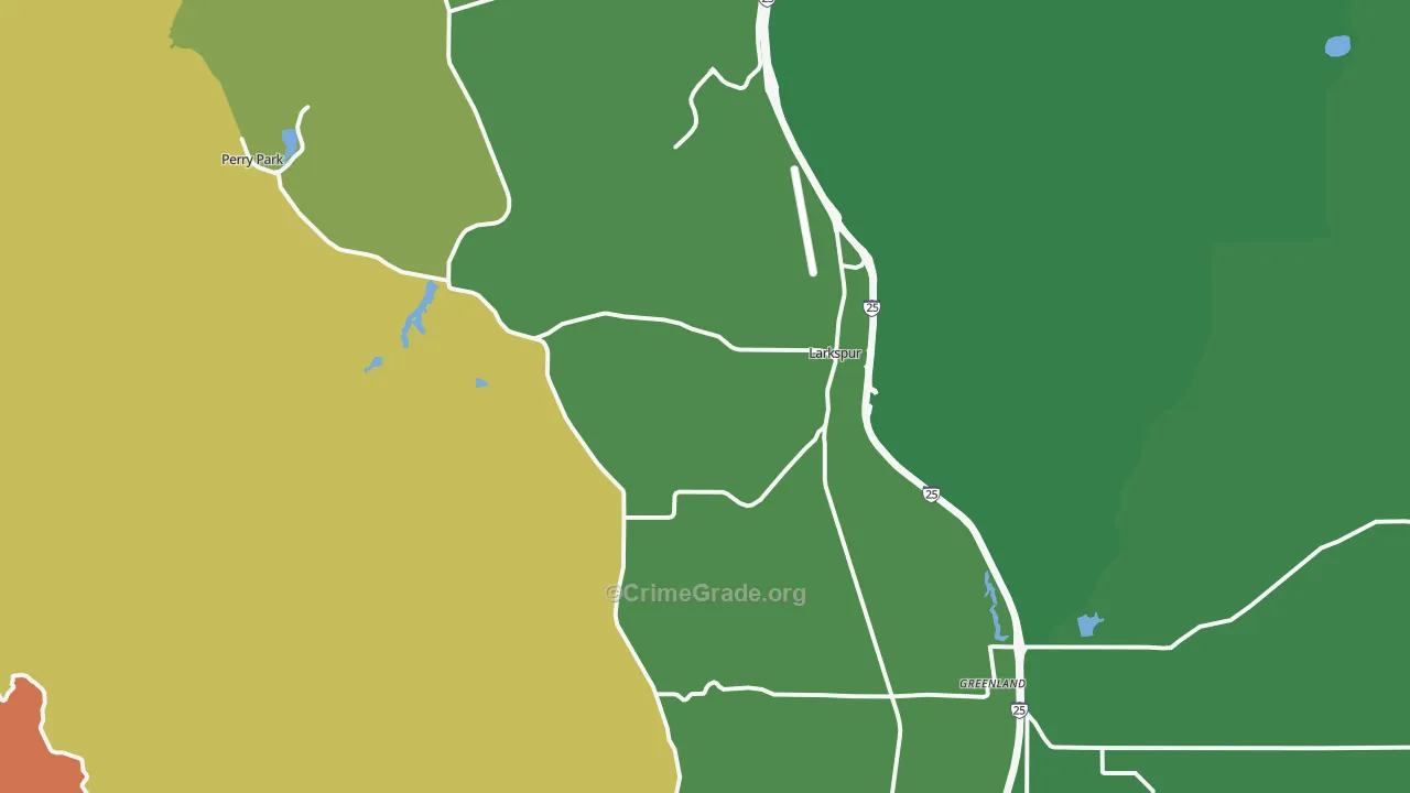 80118, CO Map of Theft Rates