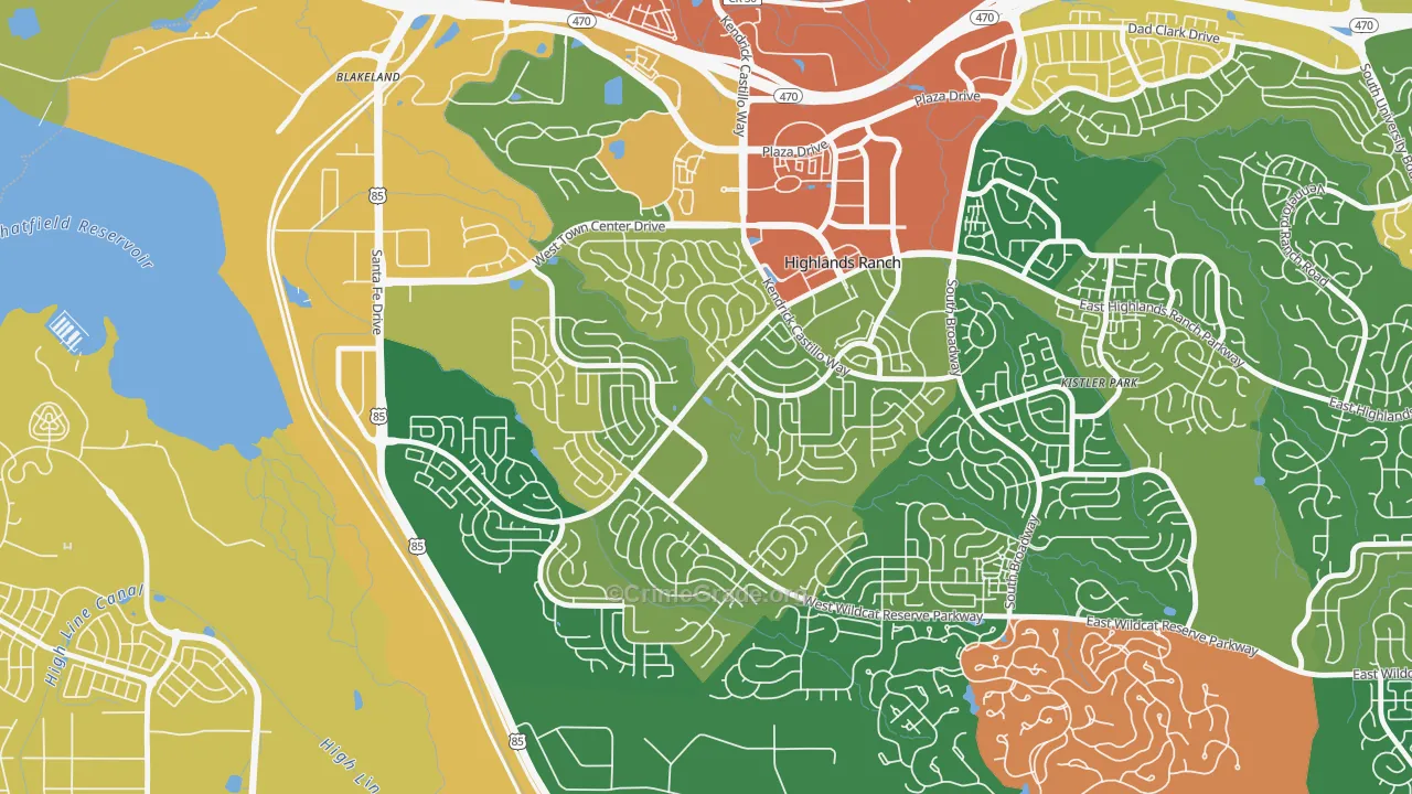 80129, CO Map of Theft Rates