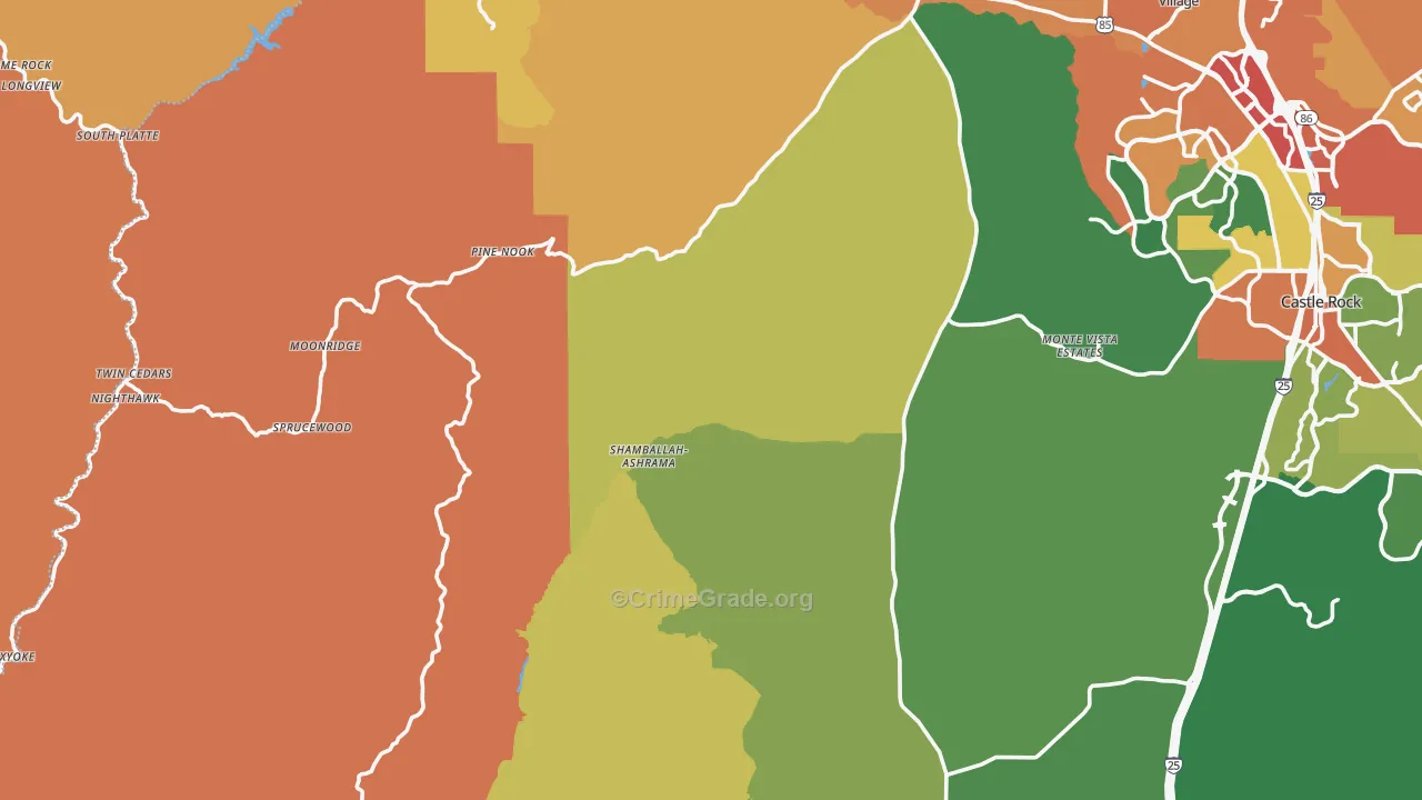80135, CO Map of Theft Rates