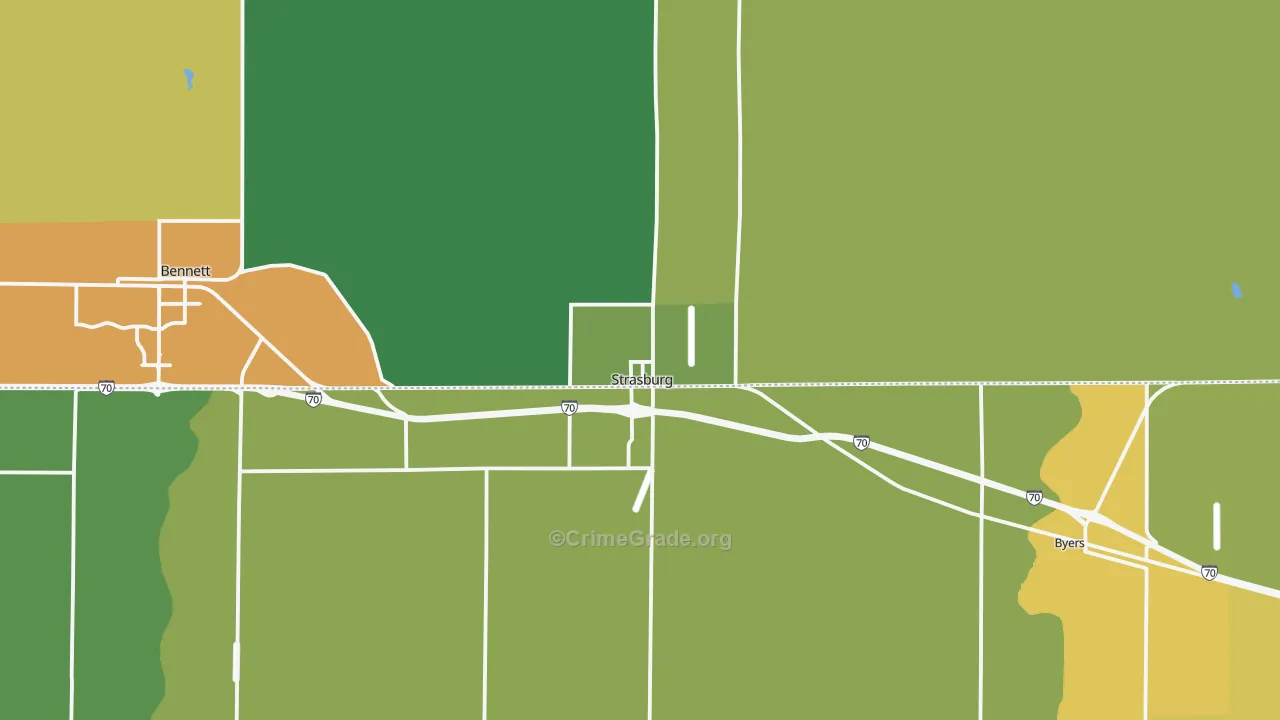 80136, CO Map of Theft Rates