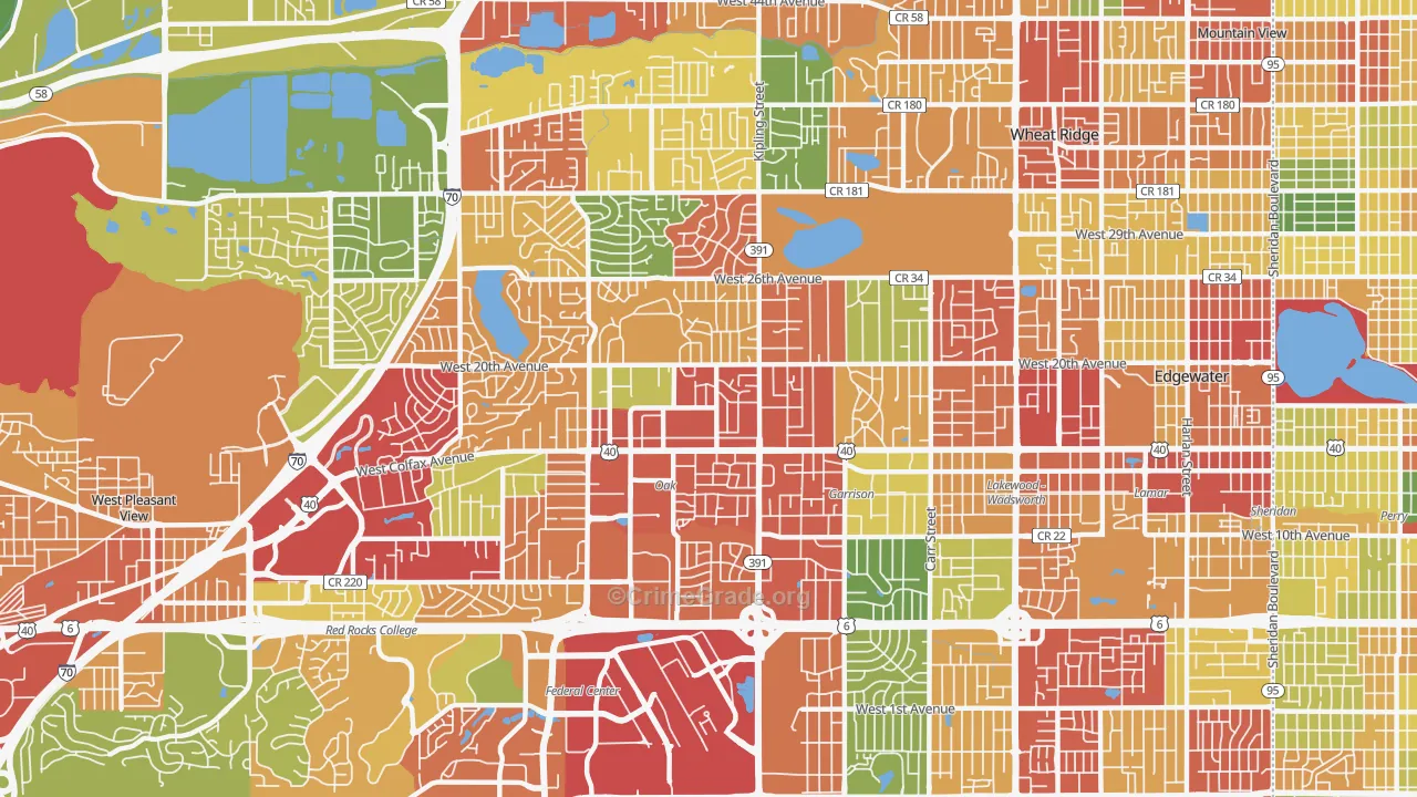 80215, CO Map of Theft Rates
