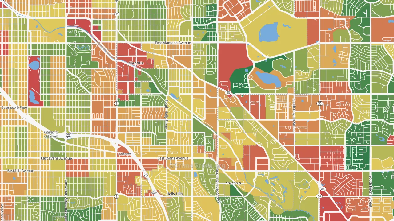 80224, CO Map of Theft Rates