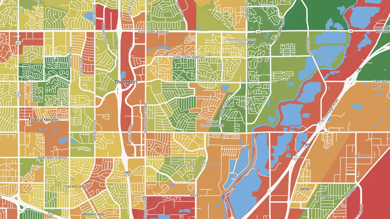 80229, CO Map of Theft Rates
