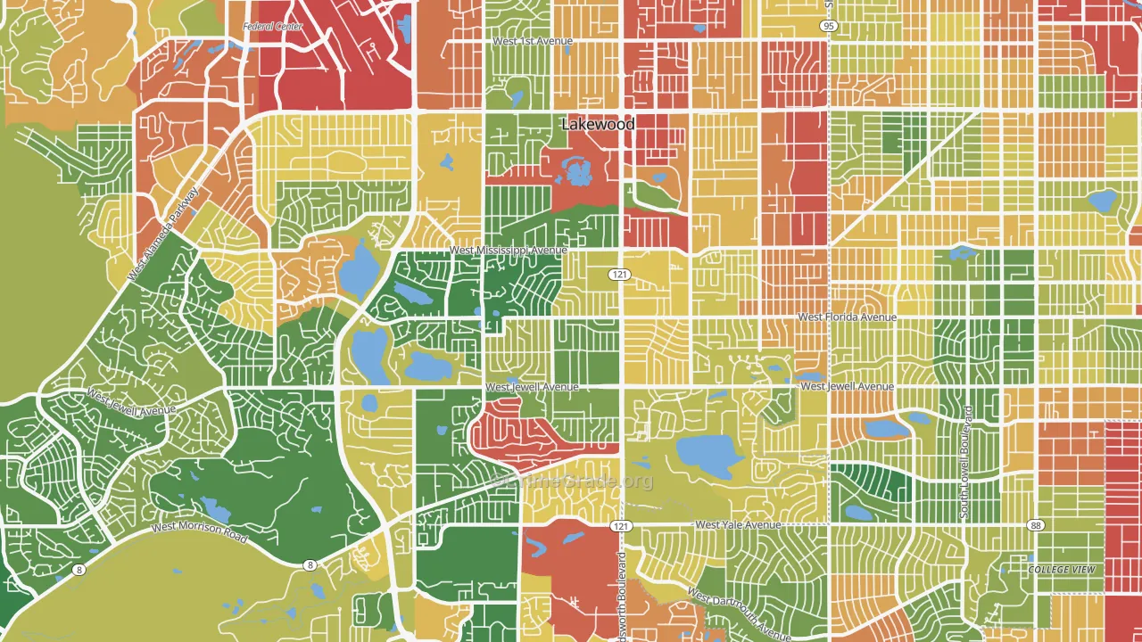 80232, CO Map of Theft Rates