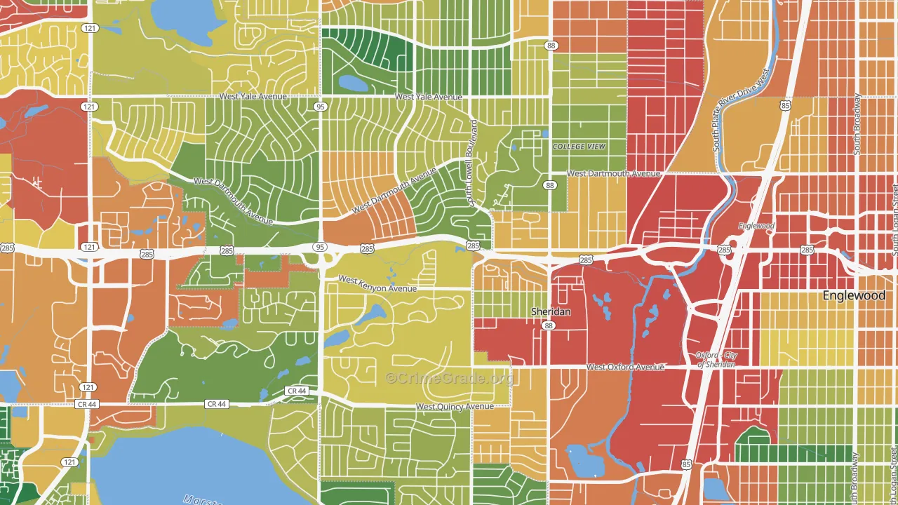 80236, CO Map of Theft Rates
