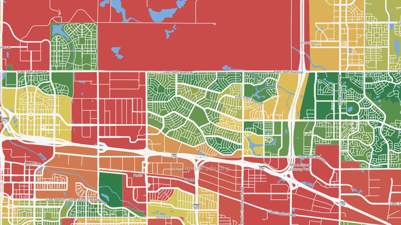 80239, CO Map of Theft Rates